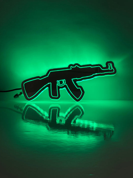 Mirror ornaments ( AK47 ) RGB color