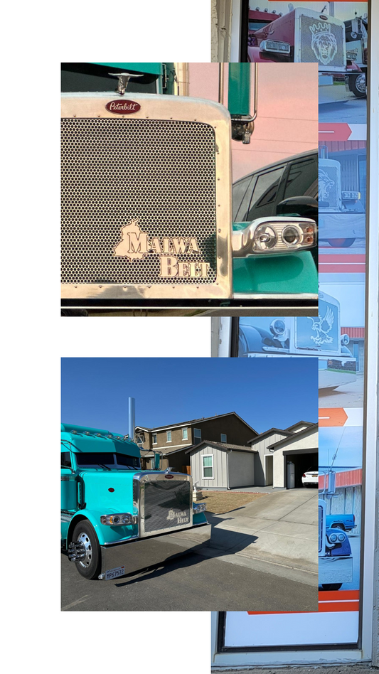 Peterbilt 389, 388, 379, 378 grill insert ( Malwa Belt )