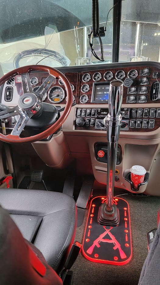 Gear shifter knobs with hidden air lines.